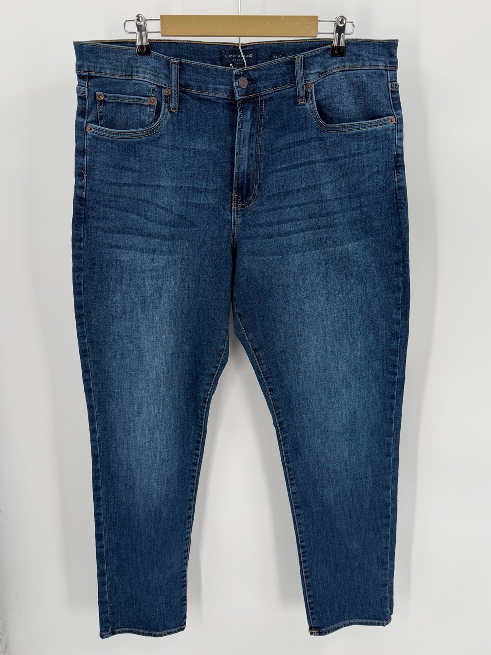 Lucky Brand Jeans Mens 38x32 Dark Blue 412 Athletic Slim Stretch Denim 5-Pocket